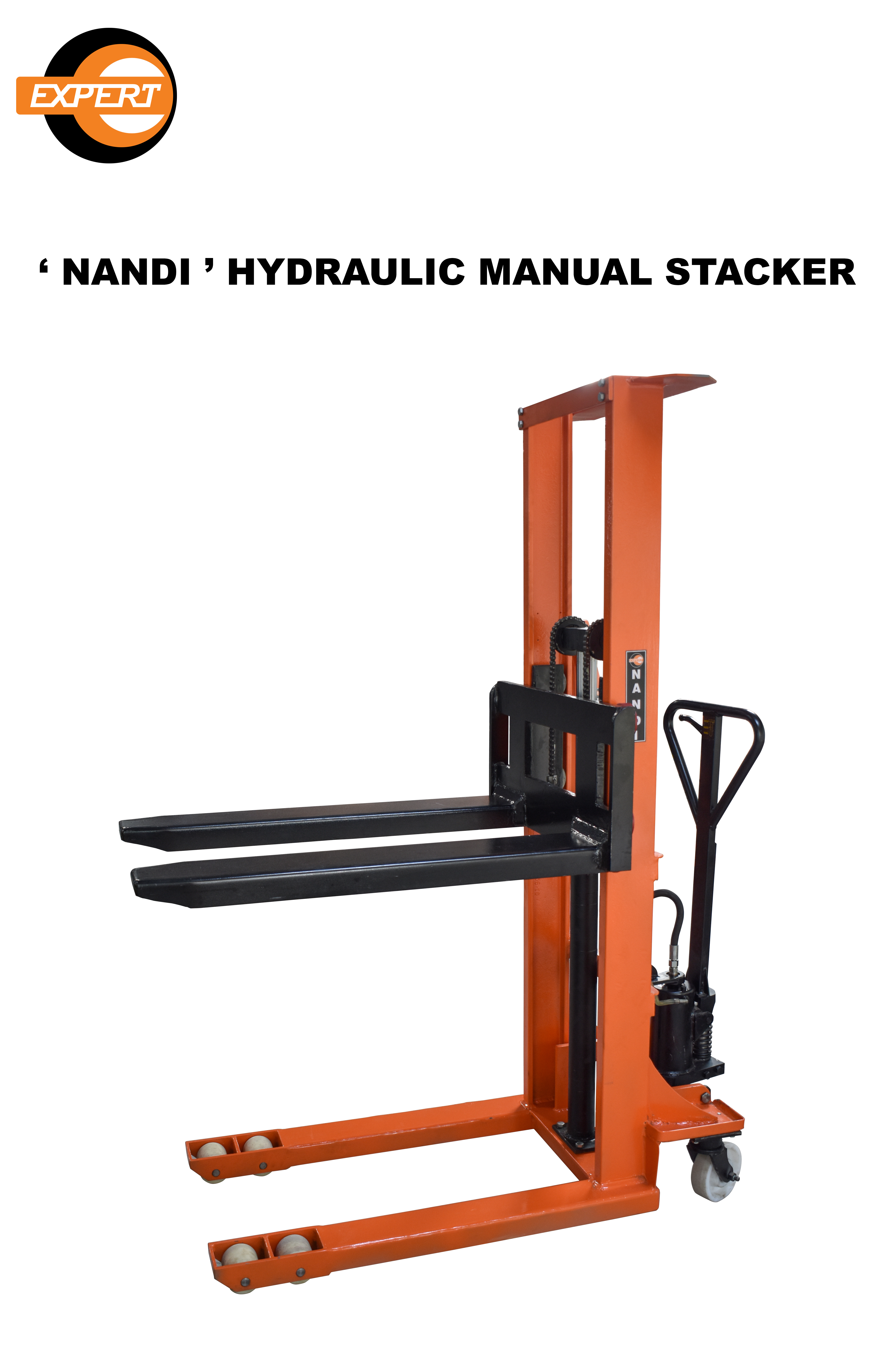 Orange Theni ' Nandi ' Hydraulic Manual Stacker