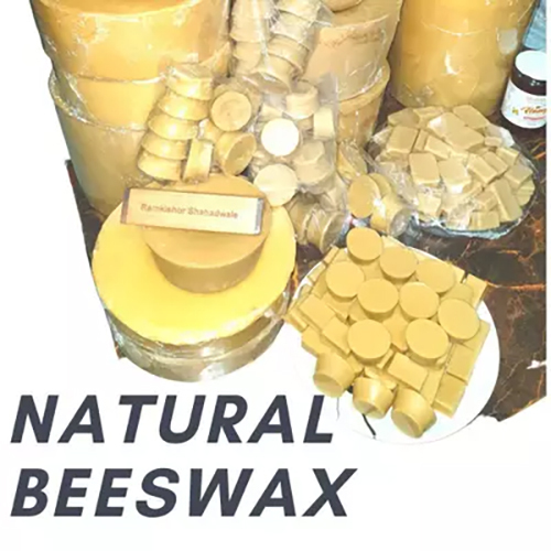 Natural Bees Wax 500 gm - Grade A, Available in Cube & Round Packaging | Versatile Use for Crafting, Cosmetic & Candle Making 