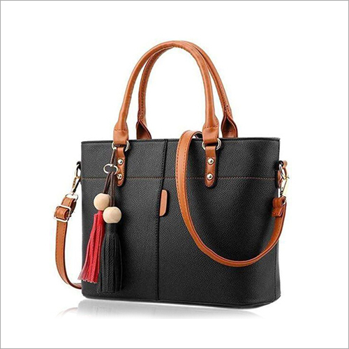 Black Tote Handbag - Stylish Brown and Black Design | Zipper Closure, Ideal for Office Use, Gifting, Weddings, and Events