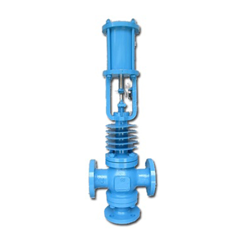 Pneumatic Cylinder Operated Control Valve - Color: Blue