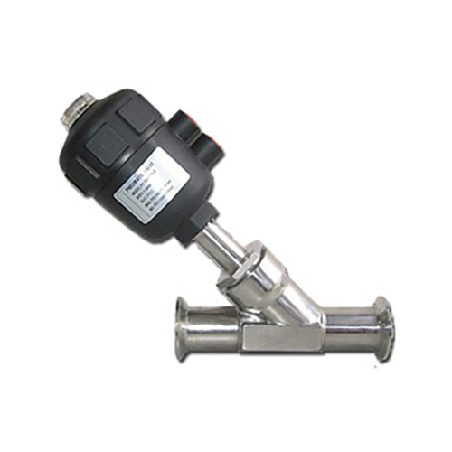 Silver-Black Tri Clover End Control Valve