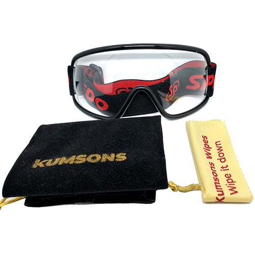 White Safety Goggles - Gender: Unisex