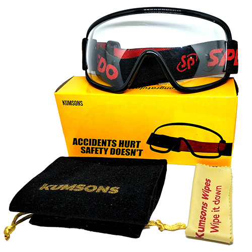 White Safety Goggles - Gender: Unisex