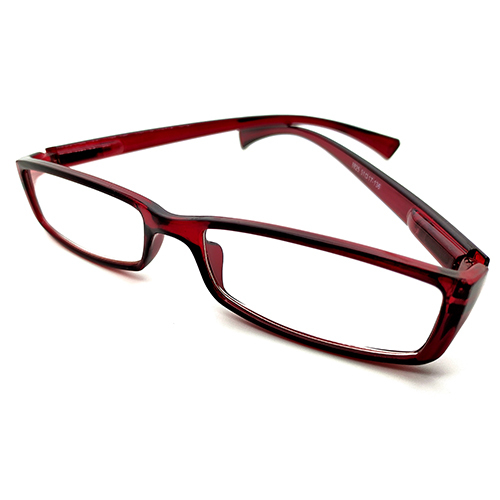 Stylish Reading Glasses - Glass Lenses, Red Frame | Transparent Lenses, Unisex Fashion Eyewear For Enhanced Style