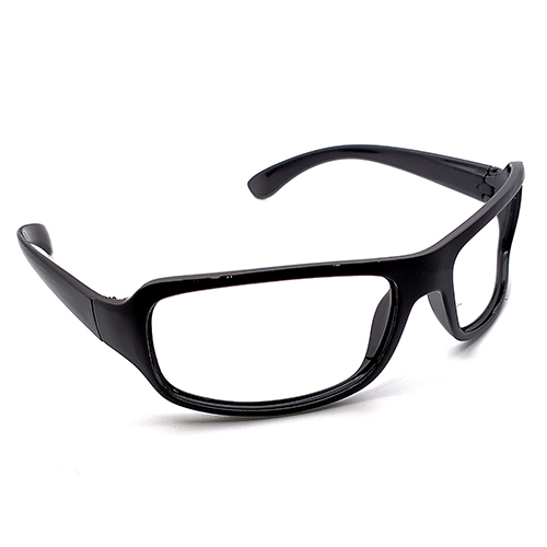White Night Rider Glasses - Frame Color: Black
