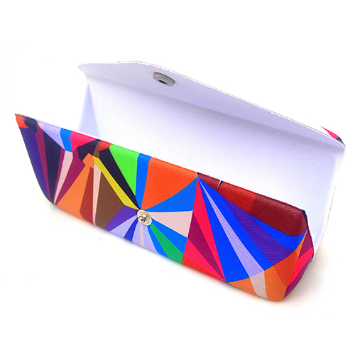 Multi Colour Fancy Eyewear Cases - Cotton Fabric, Different Sizes & Custom Designs | Security Zipper Top, Trendy Multicolor Patterns