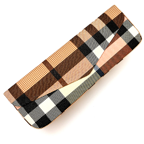 Brown Magnet Eyewear Cases - Cotton Fabric, Different Sizes , Customizable Design & Secure Zipper Top