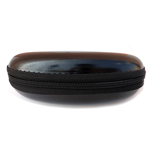 Round Leatherette Eyewear Cases And Covers - Color: Black