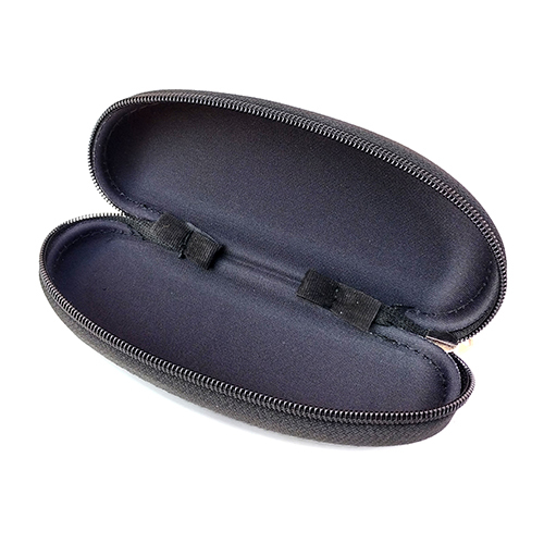 Round Leatherette Eyewear Cases And Covers - Color: Black