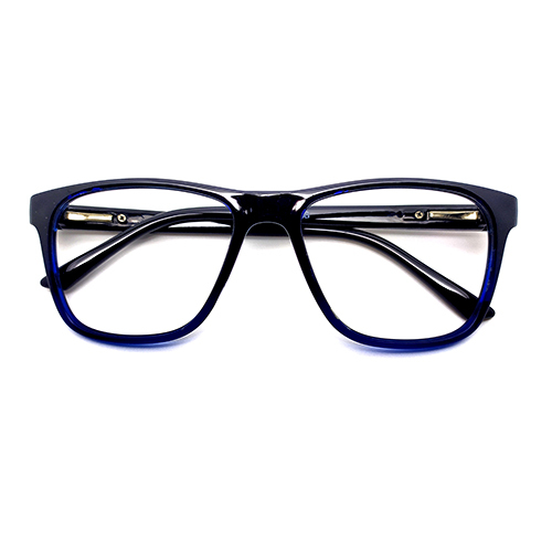 M-vision Gradient Blue Anti Blue Ray Glasses - Frame Color: Black