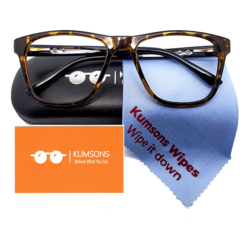 M Vision Leopard Anti Blue Ray Glasses - Frame Color: Brown