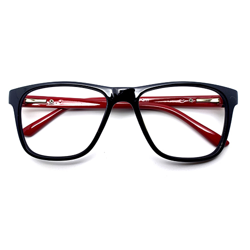 M-vision Red Anti Blue Ray Glasses - Frame Color: Black