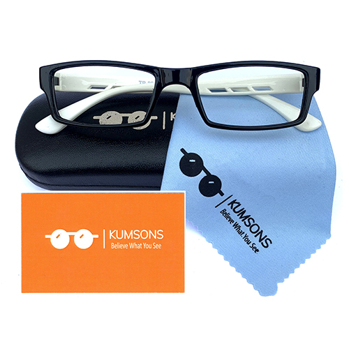 Kids T33 Off White Anti Blue Ray Glasses - Lenses Color: Transparent