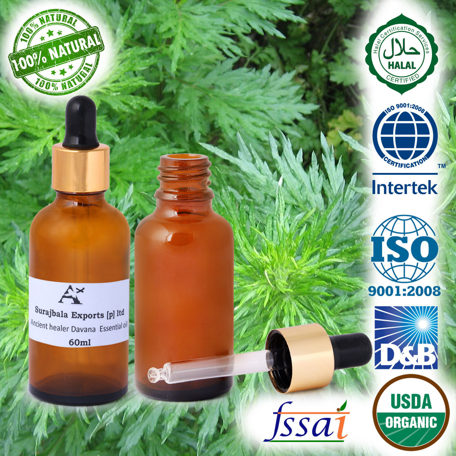 Dill Essential Oil - 1000 Ml Liquid | 96% Purity, Herbal Extract From Leaves, Store In Cool & Dry Place