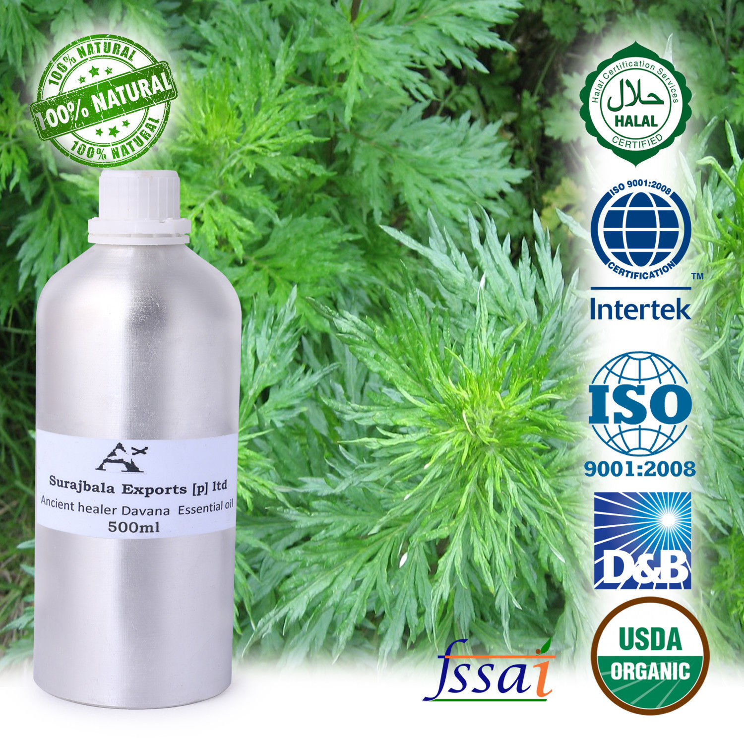 Dill Essential Oil - 1000 Ml Liquid | 96% Purity, Herbal Extract From Leaves, Store In Cool & Dry Place