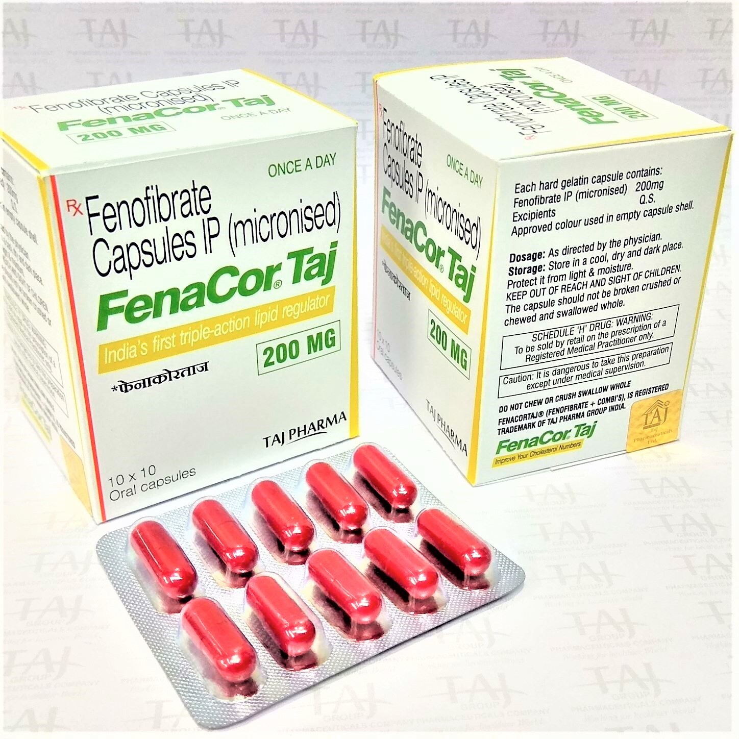 Fenofibrate Capsules Ip (Micronised) 200mg Expiration Date: 3 Years