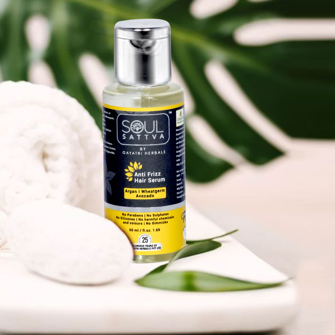 Anti Frizz Hair Serum - 50 Ml Hair Oil & Serum | Argan, Wheatgerm, Avocado Blend For Smoothness, Manageability, And Added Luster