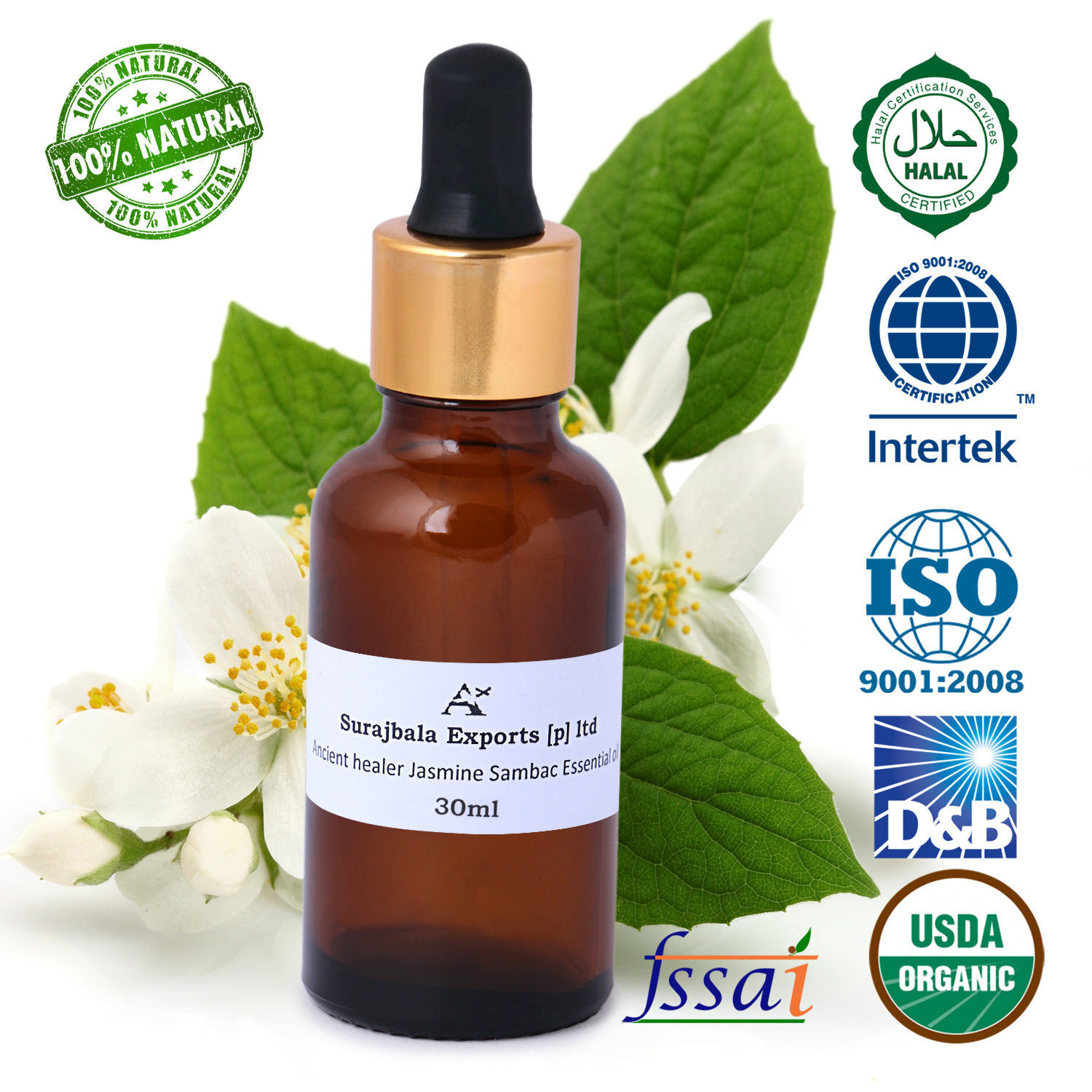 Jasmin Sambac Essential Oil 1000 Ml Age Group: All Age Group