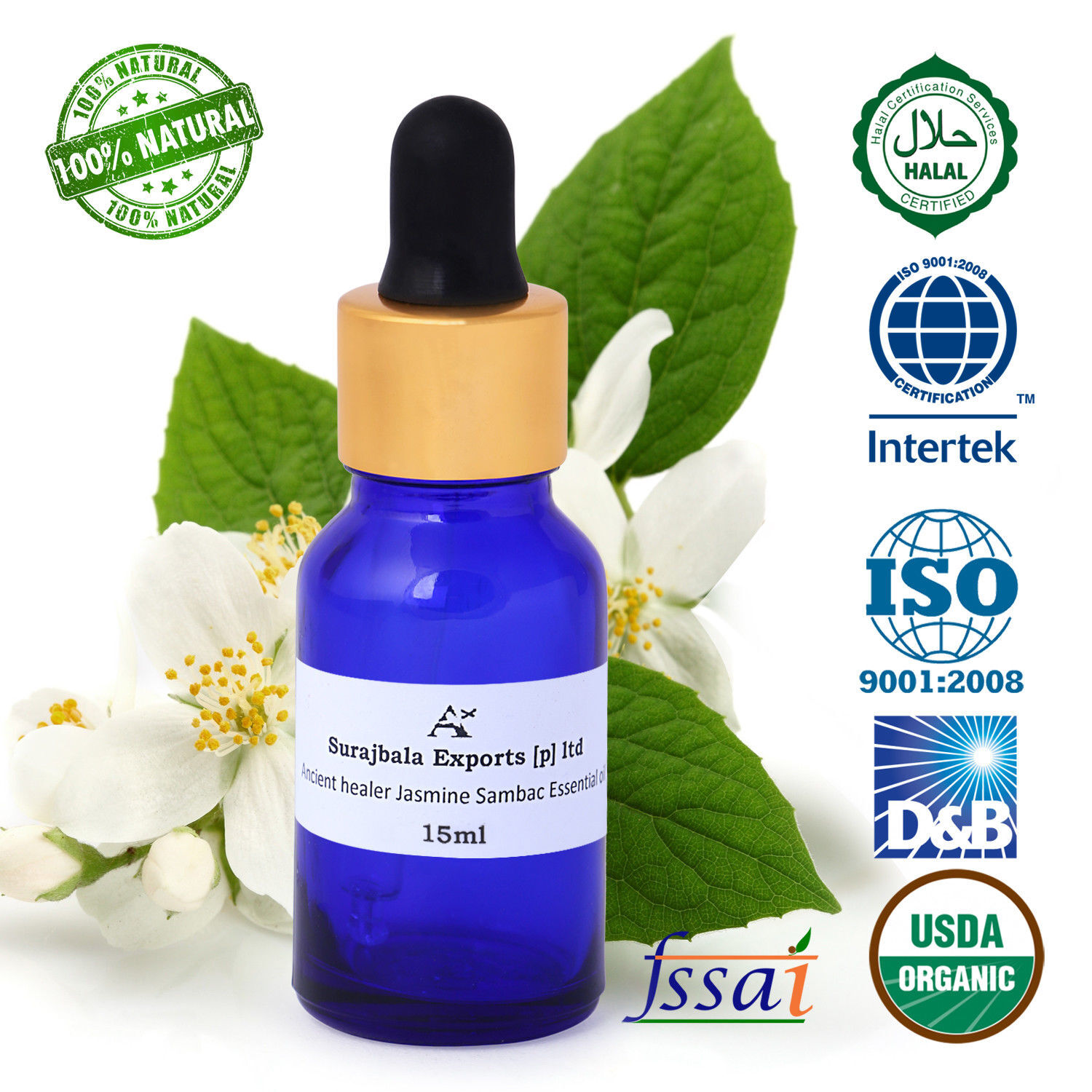 Jasmin Sambac Essential Oil 1000 Ml Age Group: All Age Group