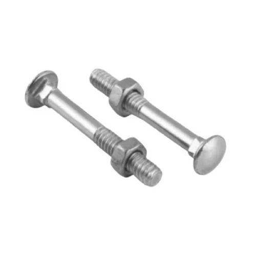 SS Carriage Bolt Nut - Stainless Steel, Various Sizes Available | Polished Surface, Corrosion Resistant, Ideal for Industrial Applications