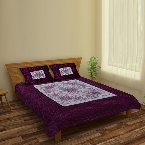 Washable 4pc Purple Bedding Set
