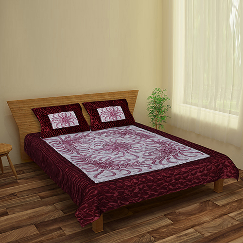 Washable 4pc Maroon Bedding Set