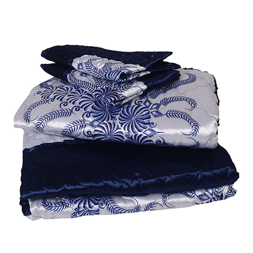 Washable 4pc Blue Bedding Set