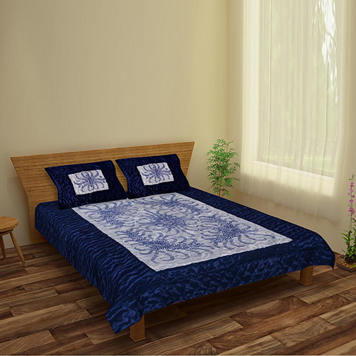 Washable 4pc Blue Bedding Set