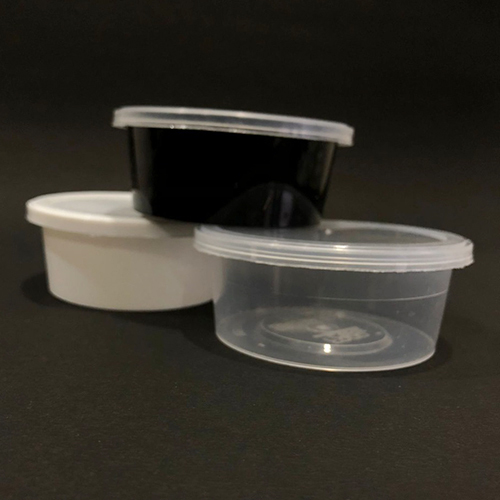 400 Ml Milky Plastics Food Container Application: Commercial