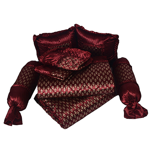 Washable 8pc Maroon Bedding Set