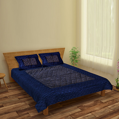 Washable 8pc Blue Bedding Set