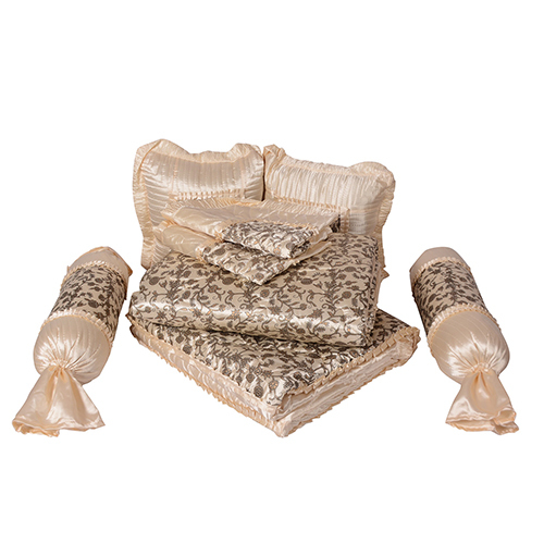 Washable 8pc Beige Bedding Set