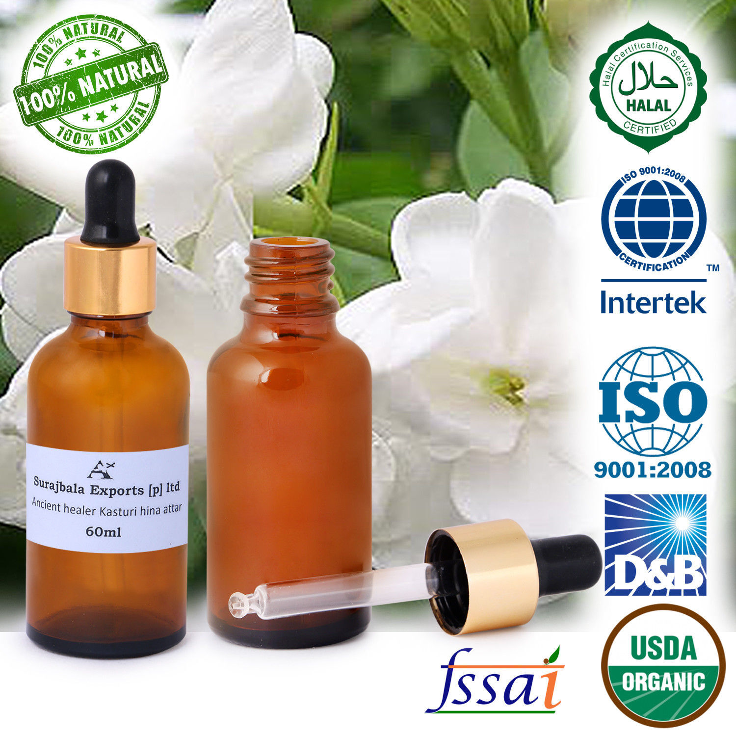 Essential Oil Kasturi Hina Attar 1000 Ml