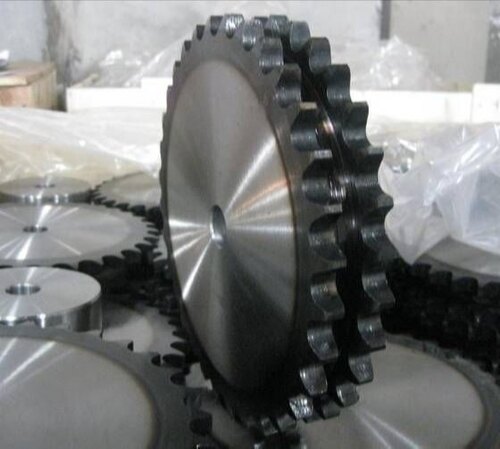 Duplex Sprockets - Alloy Steel, Standard Size, Grey | Industrial Use, Durable and Versatile for Heavy-Duty Applications