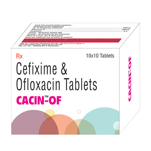 Cefixime And Ofloxacin Tablets General Medicines