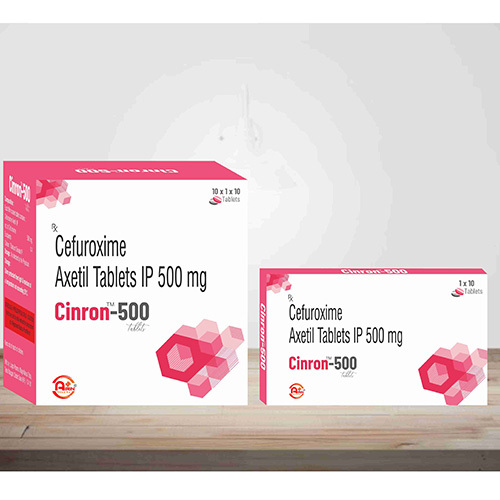 500Mg Cefuroxime Axetil 10 टैबलेट आईपी में