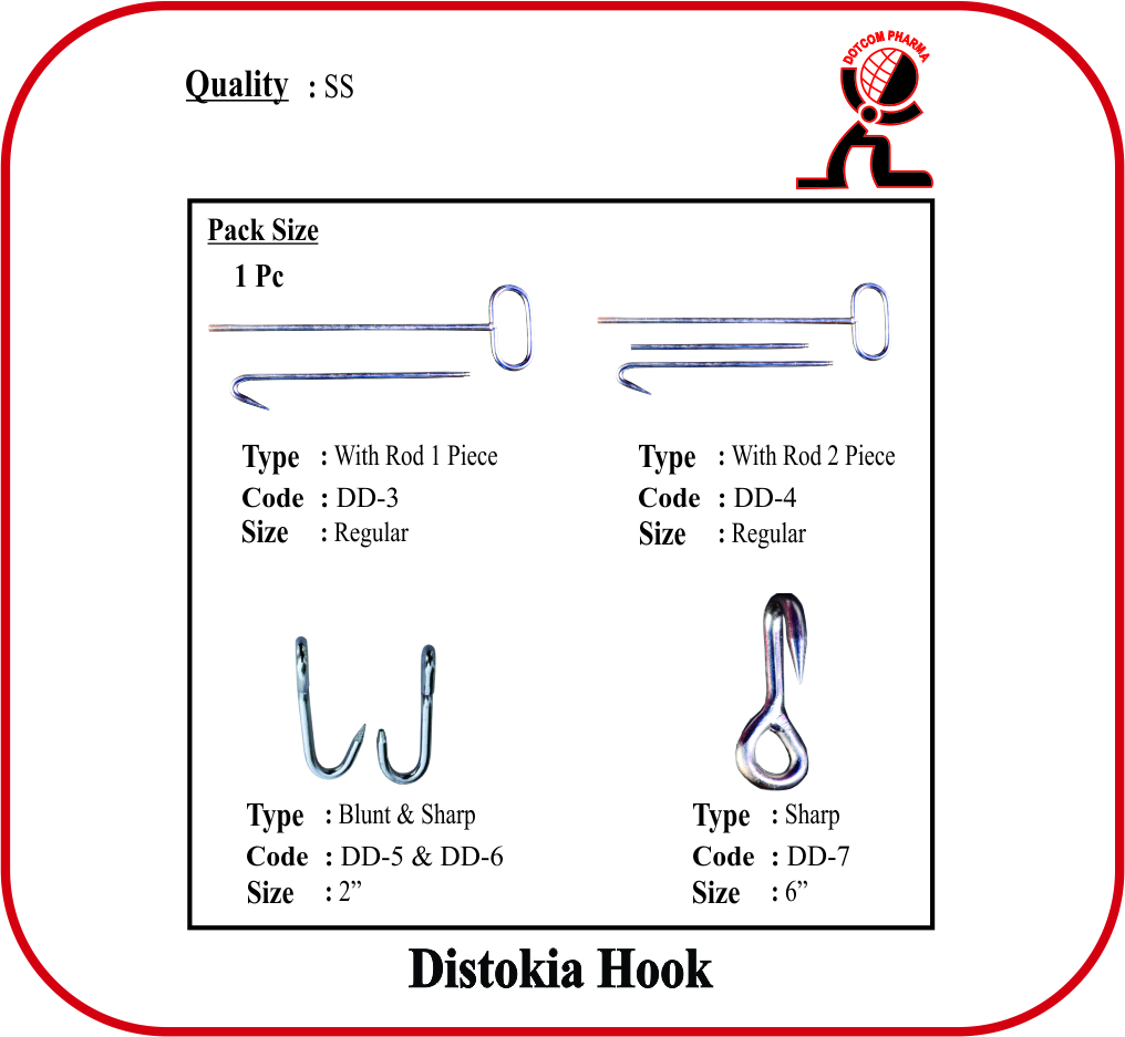 Distokia Hook - 2" Inch (Sharp) - Material: Iron