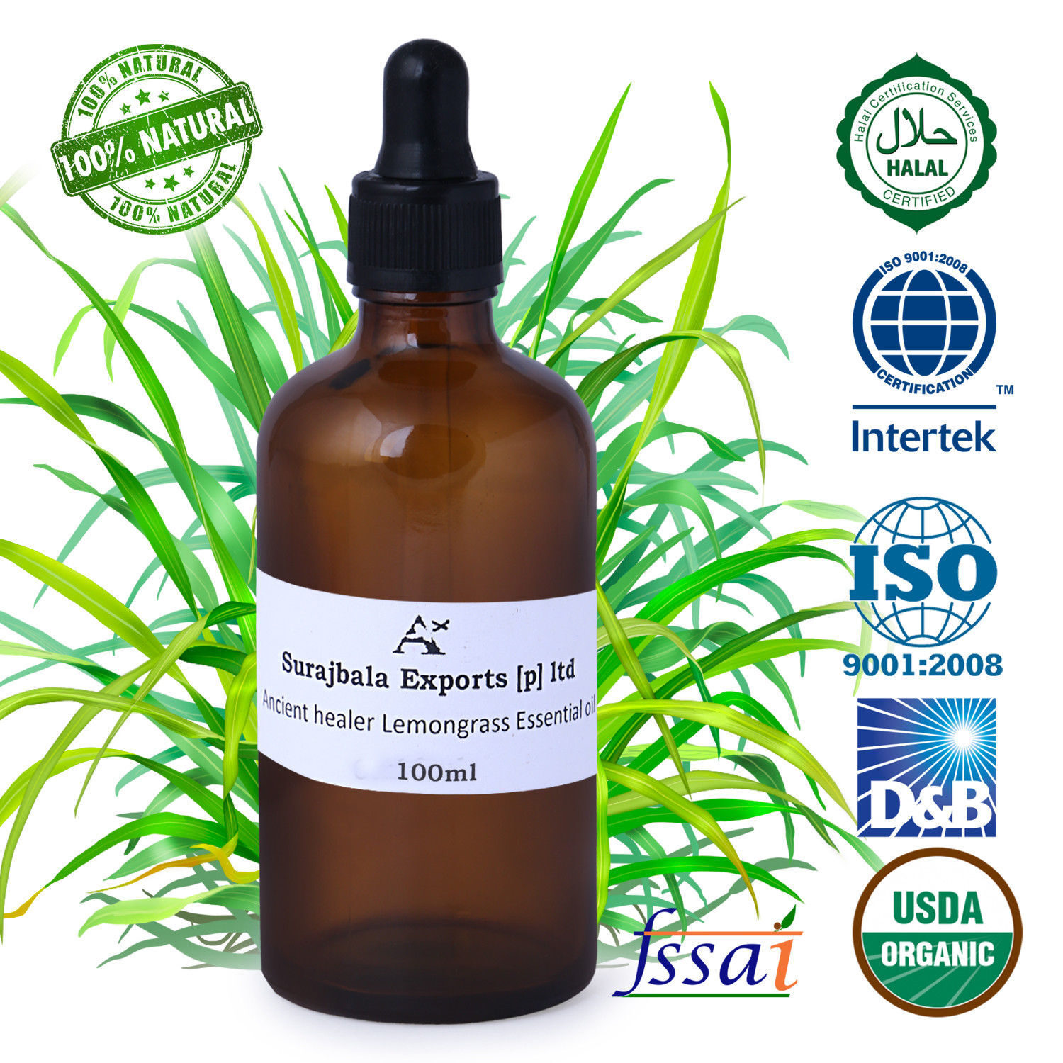 1000 Ml Lemon Grass Essential Oil Age Group: Adults