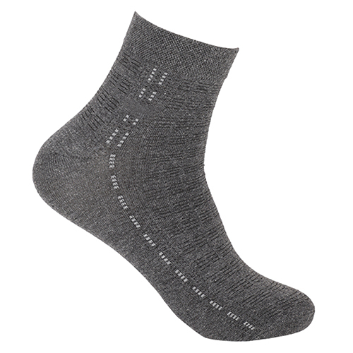 Mens Half Terry Ankle Socks - Cotton Blend, All Season , Washable Comfort And Versatile Design For Everyday Wear