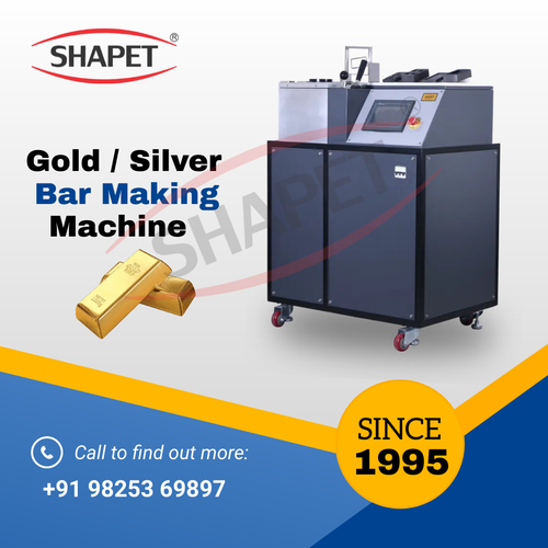 ग्रे 1 किलो गोल्ड बार वैक्यूम कास्टिंग मेकिंग मशीन