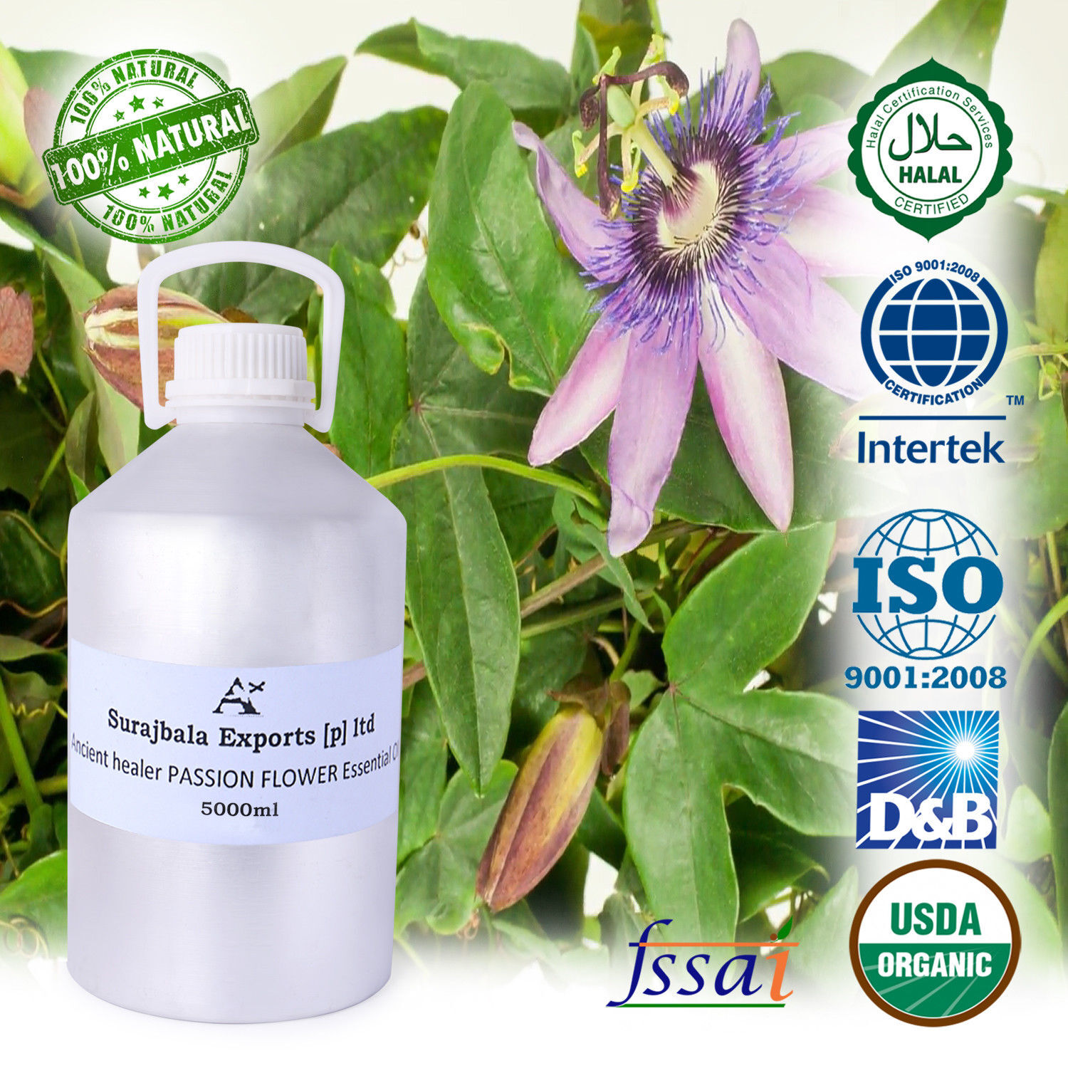 1000 Ml Passion Flower Essential Oil Age Group: Adults