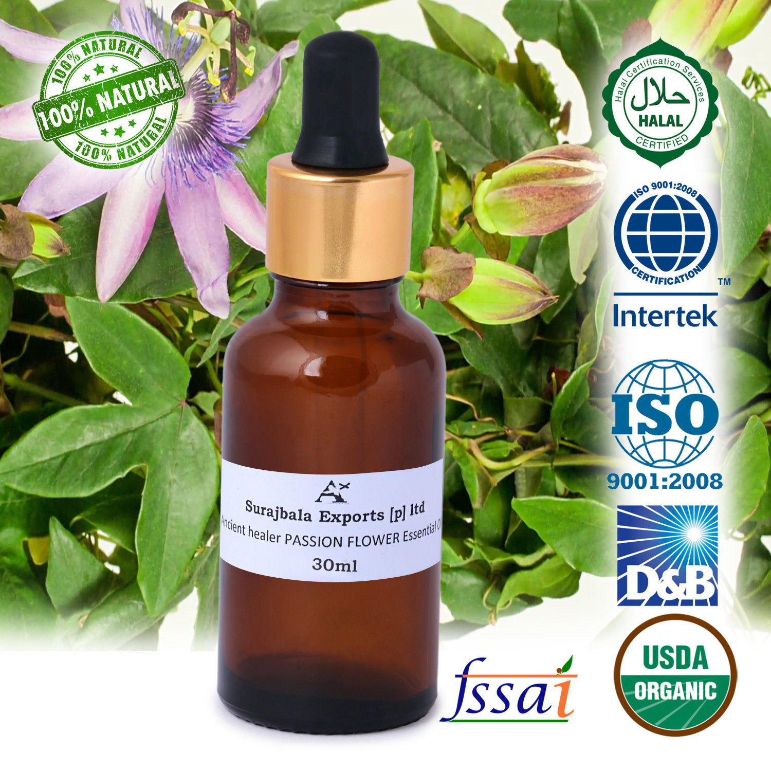 1000 Ml Passion Flower Essential Oil Age Group: Adults