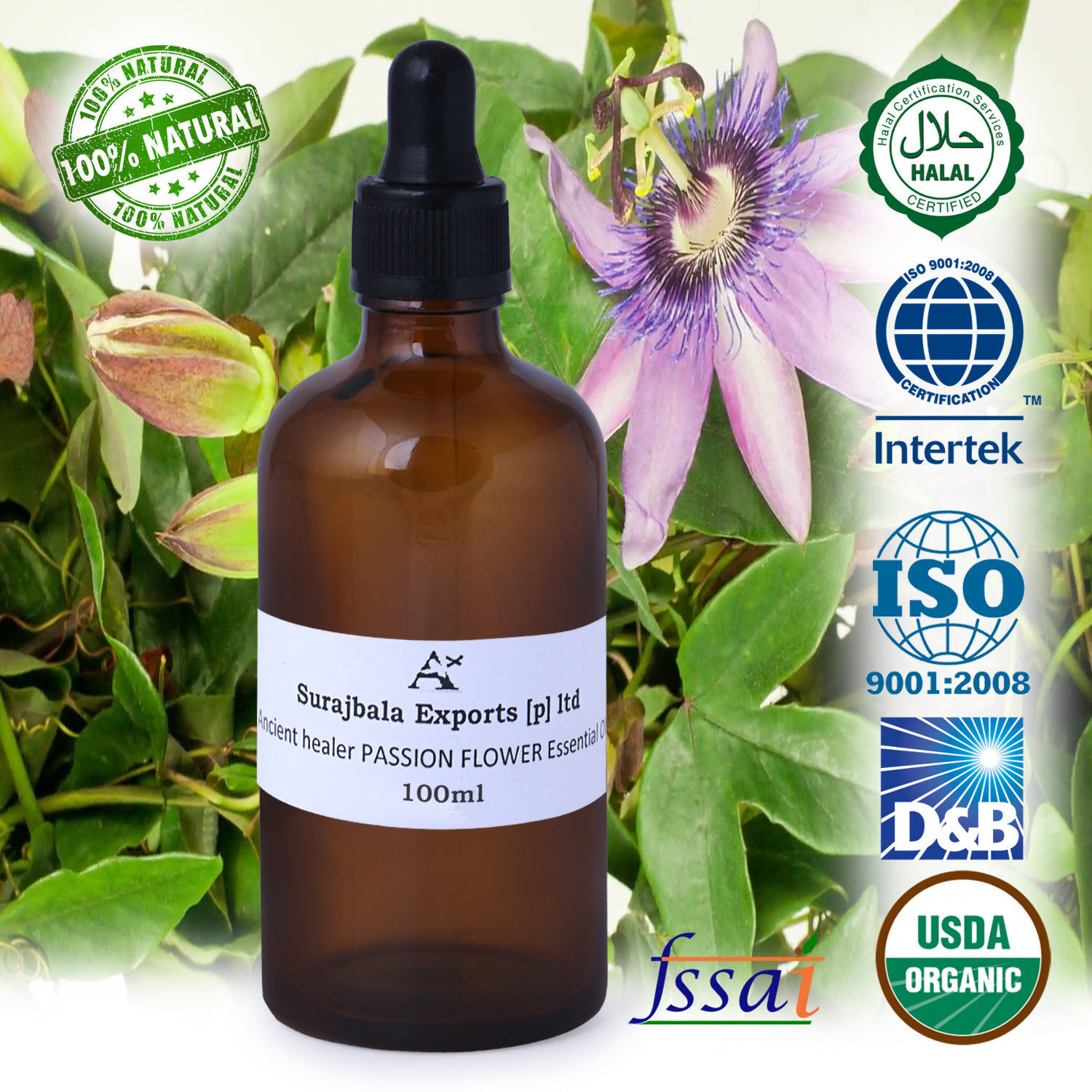 1000 Ml Passion Flower Essential Oil Age Group: Adults