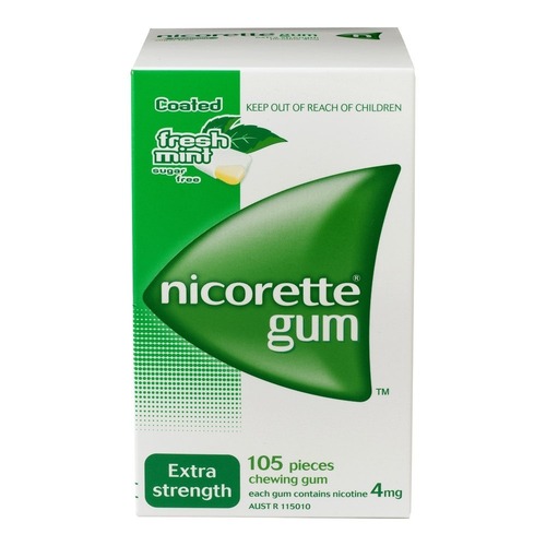 निकोरेट फ्रेशमिंट 4mg गम कूल एंड ड्राई प्लेस