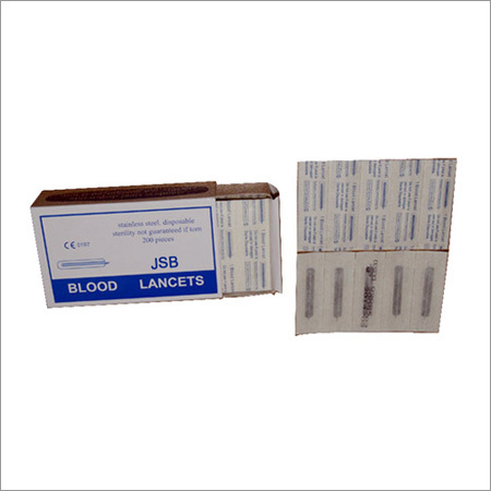 एकल उपयोग वाली स्टील लैंसट्स