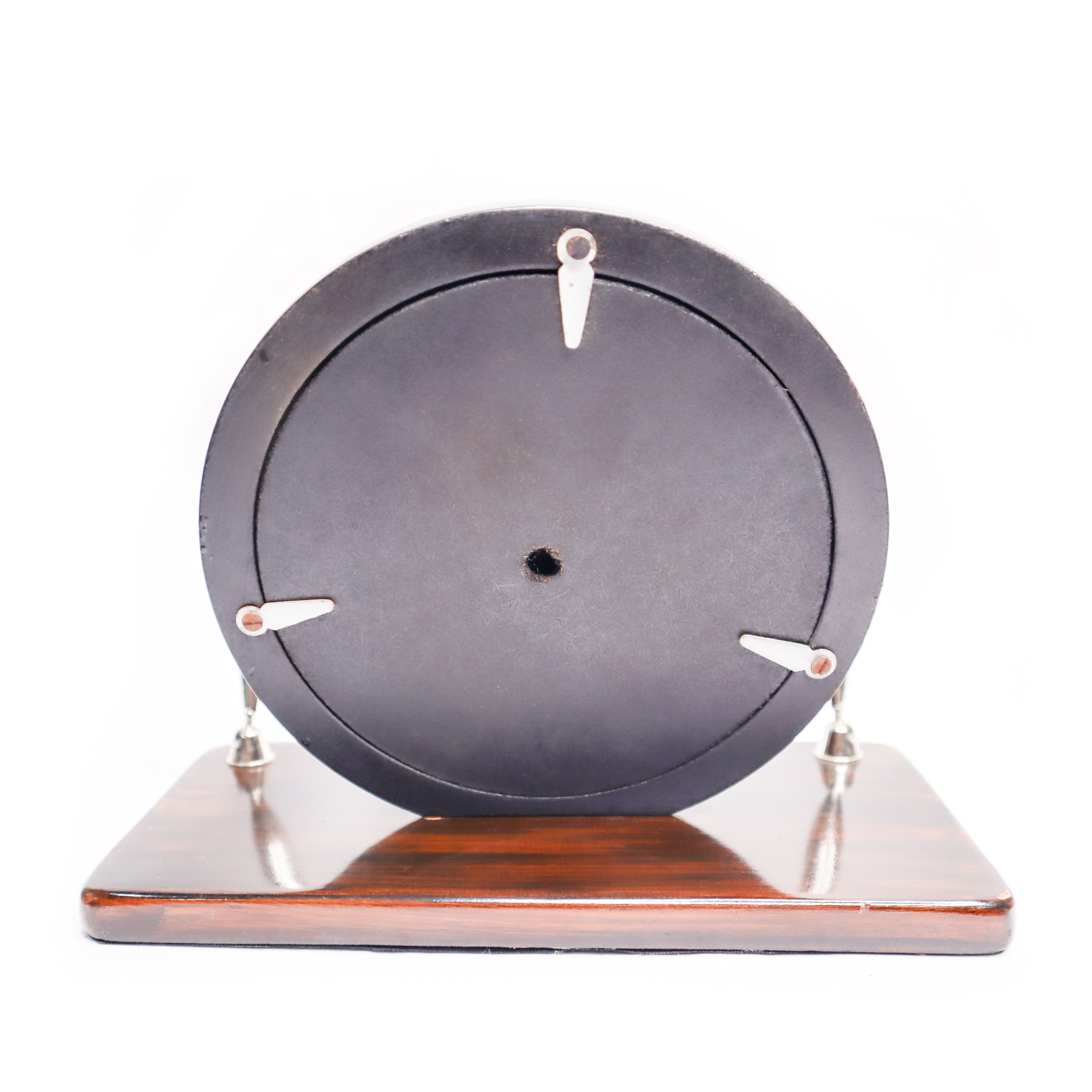 Brown Pen Holder Wooden Desktop Clock