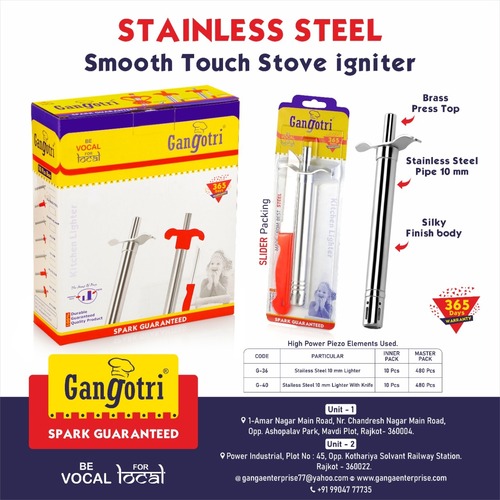 S.S. SUPER WITH N2 KNIFE KITCHEN GAS LIGHTER