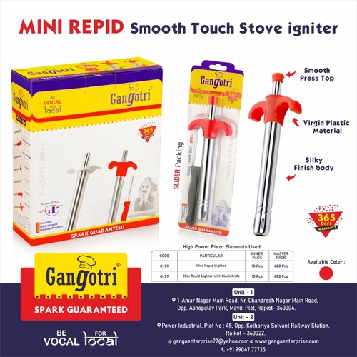 MINI REPID WITH KNIFE BLACK KITCHEN GAS LIGHTER