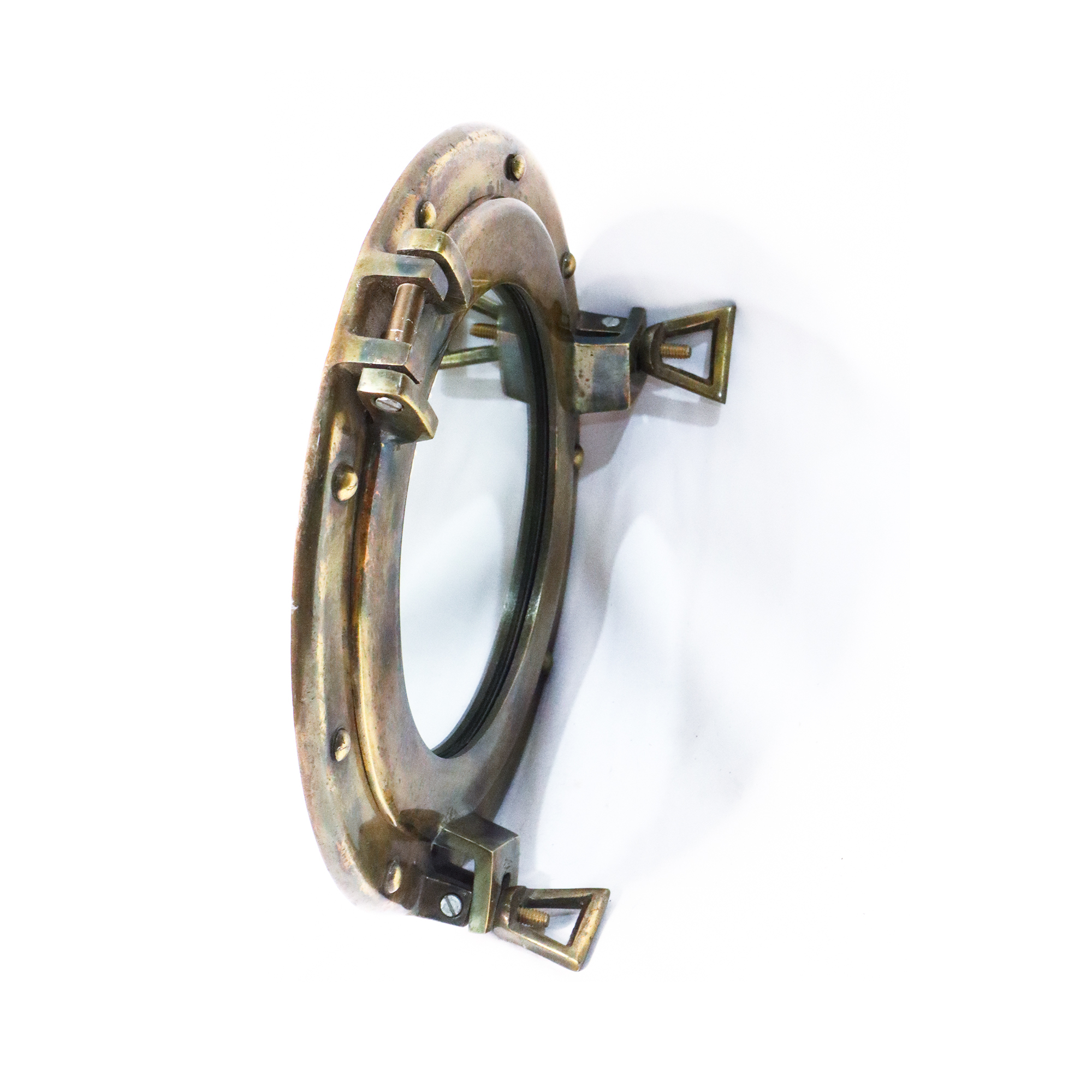 Gold Antique Pothole Mirror Ship Windows Porthole Wall Home Decor Handmade Gift