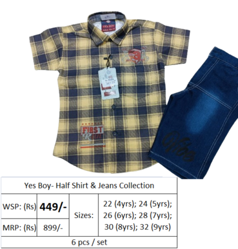 Boys Casual Wear-6 Age Group: 4-9 Years